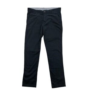 Louis Philippe Men's Black Casual Chino Pants Cotton Blend Size 34‎